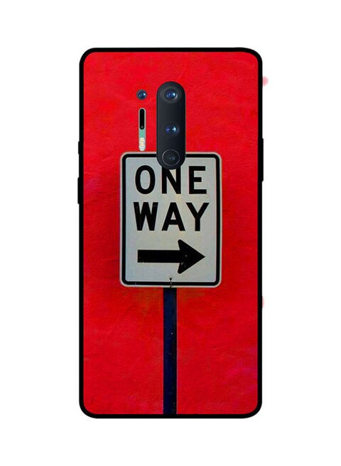 Theodor - Protective Case Cover For Oneplus 8 Pro Red/Grey/Blue