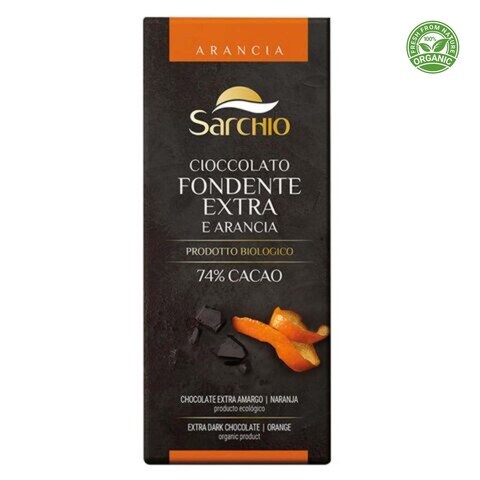 Sarchio Extra Dark Chocolate With Orange 80g