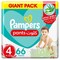 Pampers Aloe Vera Pants Diapers, Size 4, 9-14kg, Giant Pack, 66 Diapers