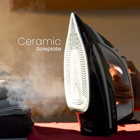 Ceramic steam clearance iron