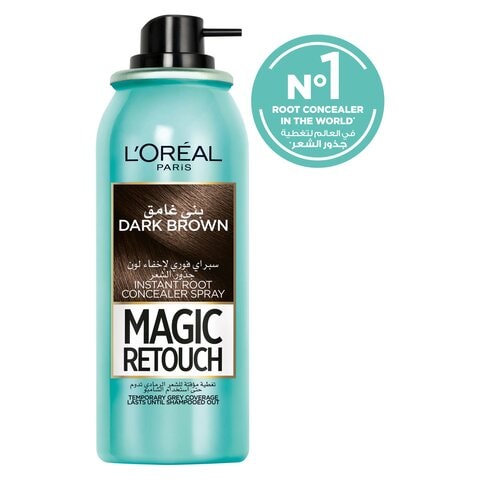 L39Oreal Paris Magic Retouch Instant Root Concealer Spray Dark Brown 75ml