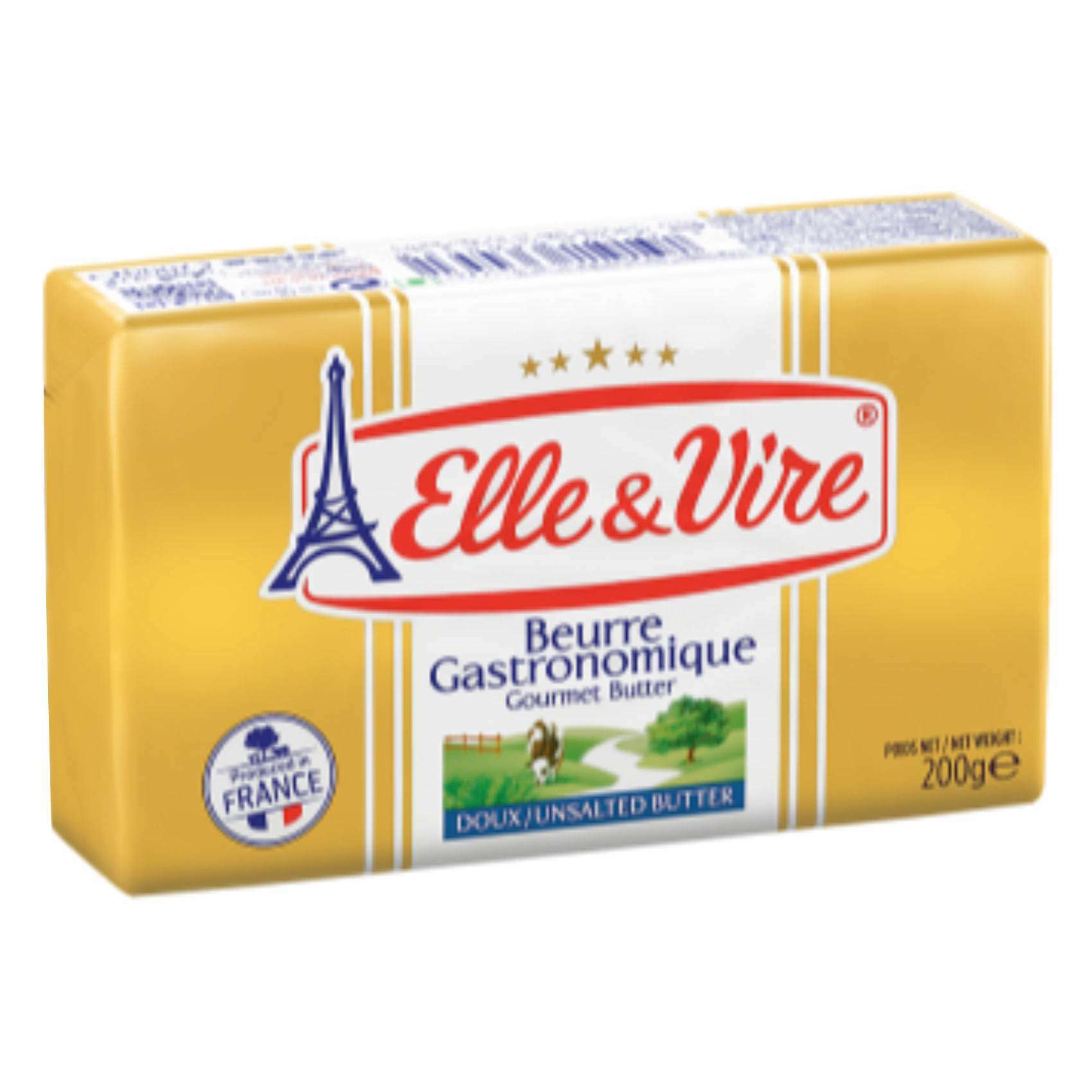 Buy Elle & Vire Butter Unsalted 200g Online Shop Fresh Food on