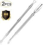 Buy Nantuyo 2Pcs Cuticle Pusher And Cutter Set, Triangle Cuticle Nail Pusher Peeler Scraper, Professional Grade Stainless Steel Cuticle Remover, Durable Pedicure Manicure Tools For Fingernails Toenails in UAE