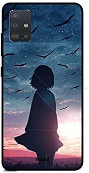 Theodor - Samsung Galaxy A71 Case Cover Alone Girl Flexible Silicone Cover