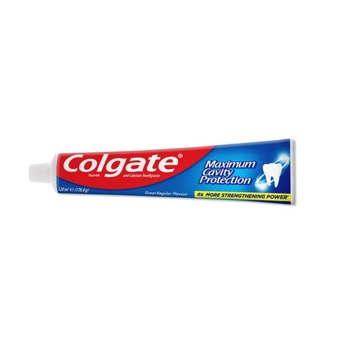 كولجيت معجون أسنان بحماية قصوى من التسوس بنكهة عادية ، 120 مل