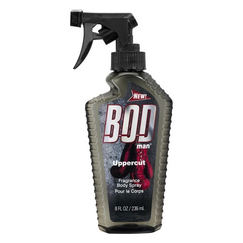 Buy Bod Man Uppercut Body Spray Black 236ml Online - Shop Beauty ...