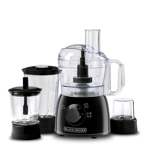 BLACK+DECKER Food Chopper With Mincer Grinder Function, Glass Bowl And Quad  Blade 1.2 L 400.0 W GC400-B5 Clear/Black UAE