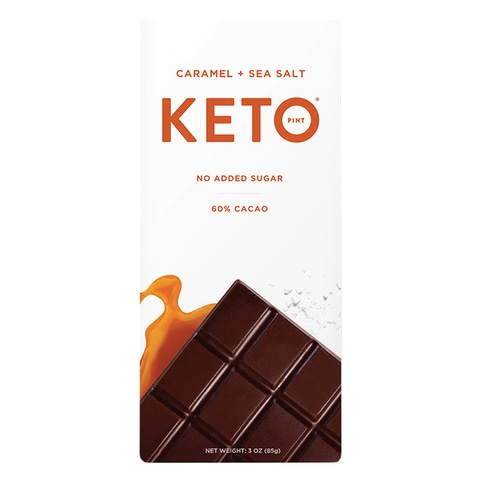Keto Pint 60% Cacao Caramel Sea Salt Chocolate 85g