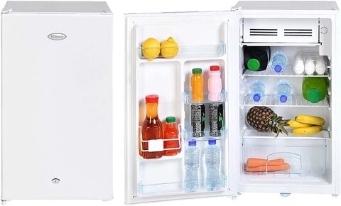 Super General 110 Liter, Gross Volume Compact Mini-Refrigerator, White, Beverage-Fridge With Child Lock, SGR131H