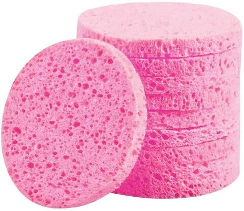 Generic Tenghoda 25 Pieces Natural Cellulose Facial Sponge, Reusable ...
