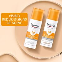 Eucerin Face Sunscreen Anti-Age Combo Pack, Sun Fluid Photoaging Control SPF50, 50ml + Sun Gel-Cream Photoaging Control Tinted SPF50+, 50ml, For All Skin Types