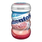 Buy Mentos Chewinggum Sugar Free White Strawberry 103g in Saudi Arabia