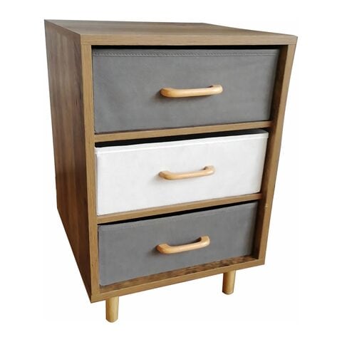 Mychoice wooden shelf with fabric drawer