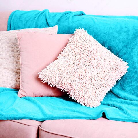 Turquoise store fluffy pillows