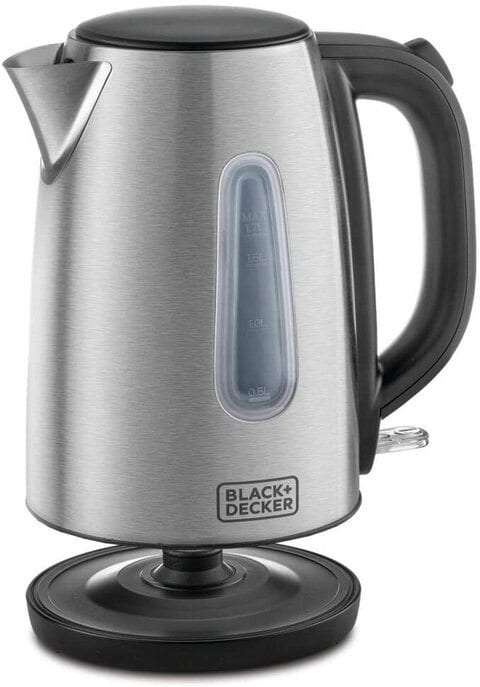 Black+Decker Stainless Steel Kettle 2200W JC450-B5 Silver