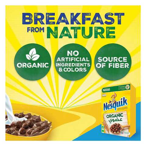 Nestle Nesquik Organic Cereals Made With Whole Grain 375g