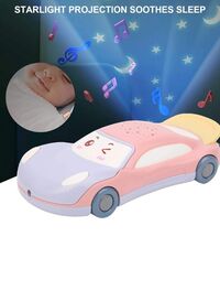 Car-Shaped Learning Mobile Phone for Toddlers of age 18M+   Enhances Hand-foot coordination and perception of colors with Star Projection