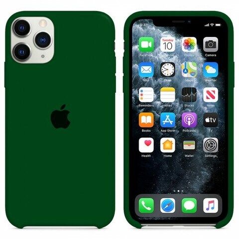 Silicone Case Cover for iphone 12/12 Pro - Forest Green