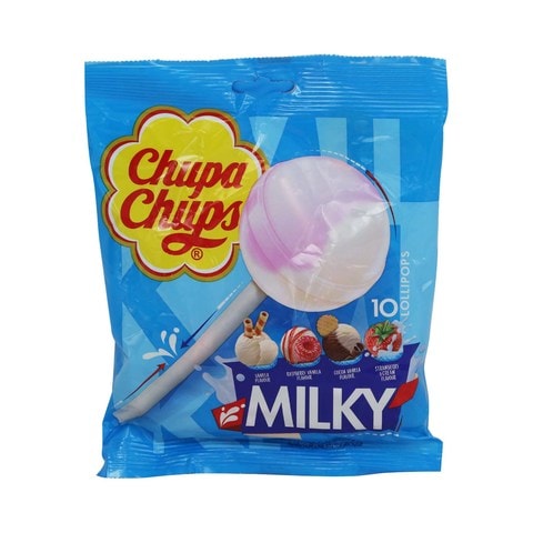 Chupa Chups Milky Lollipops 120g