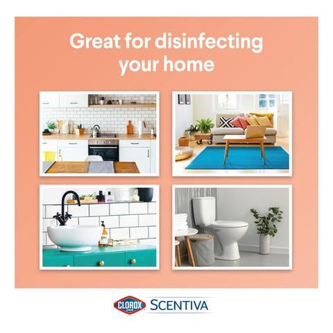 Clorox Scentiva Disinfecting Wipes Tahitian Grapefruit Splash Multi-Surface Bleach Free Cleaning Wipes 75 Wet Wipes