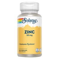 Solaray Zinc 50mg Immune System Dietary Supplement Vegetarian 100 Capsules