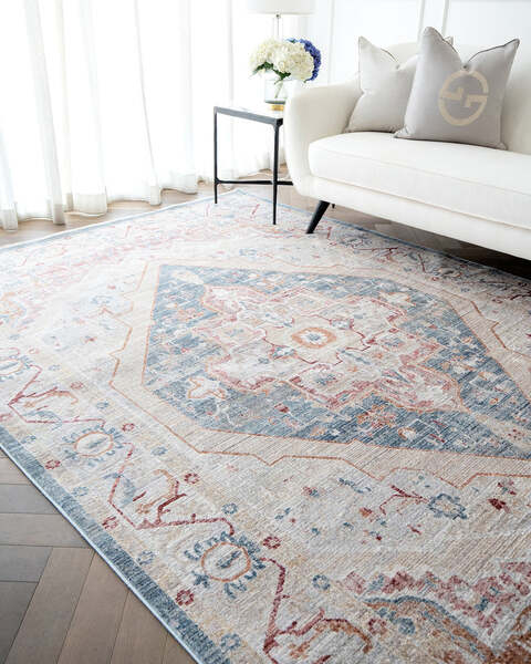 Carpet Alexander Rouge 235 x 150 cm. Knot Home Decor Living Room Office Soft &amp; Non-slip Rug