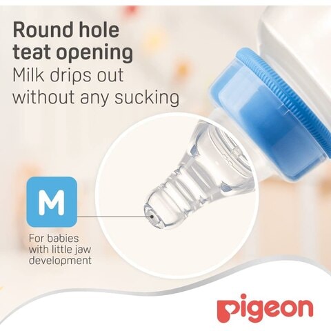 Pigeon SofTouch Peristaltic Plus Silicone Teat 01853 Medium Clear