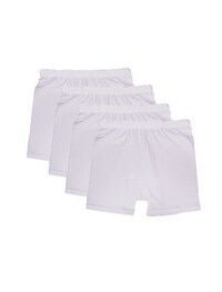 4- Pieces Cotton Short Underwear Boy White ( 3-4 Years )