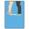 Theodor Protective Flip Case Cover For Apple iPad Mini 4, 5 - 7.9 inches Boy &amp; Girl Feet