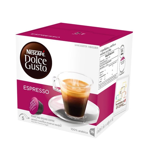 Nescafe Dolce Gusto Espresso Coffee Capsules 16 Capsules - 96g
