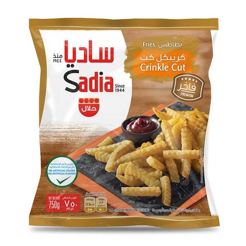 اشتري ساديا بطاطس مقطعة كرانكل 750 جرام في السعودية