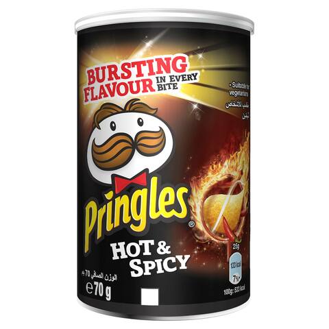 Buy Pringles Hot  Spicy Chips 70g in Saudi Arabia