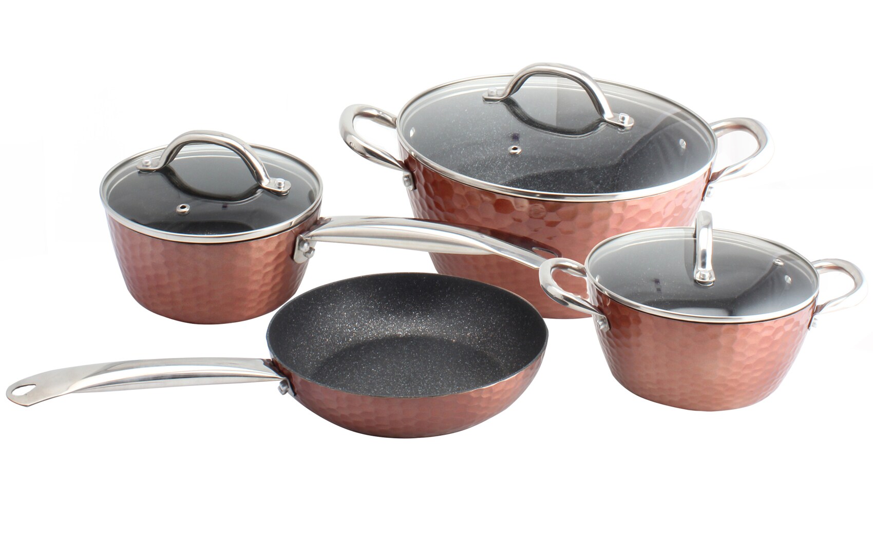 Overlook Calf Burst Hammered Copper Cookware Set Impossible Possible  Bleeding
