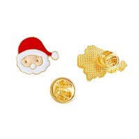 Aiwanto Cloth Brooch Pins for Christmas Tree Pattern Festival Children&#39;s Women&#39;s  Bag Cloth Clip Brooch Pins