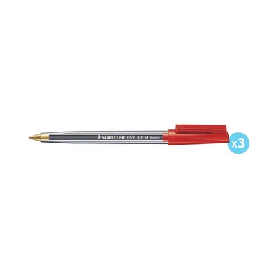  STAEDTLER Medium 0.5mm 430 Stick Ballpoint Pens