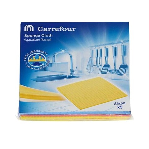 Carrefour Sponge Cloth 5 PCS