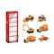 Power Joy Vroom Vroom Diecast Premium Construction Car Toy 86514 Yellow Pack of 6