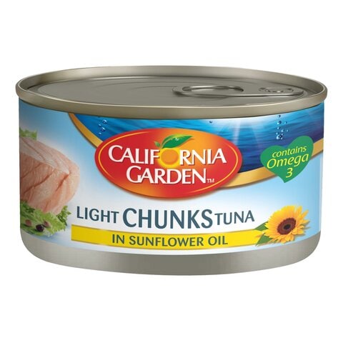 California Garden Light Tuna Chunks In Sunflower Oil 185g