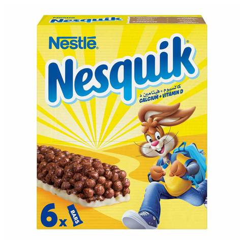 Nesquik Wholegrain Chocolate Cereal Bar 25g &times;6 Pieces