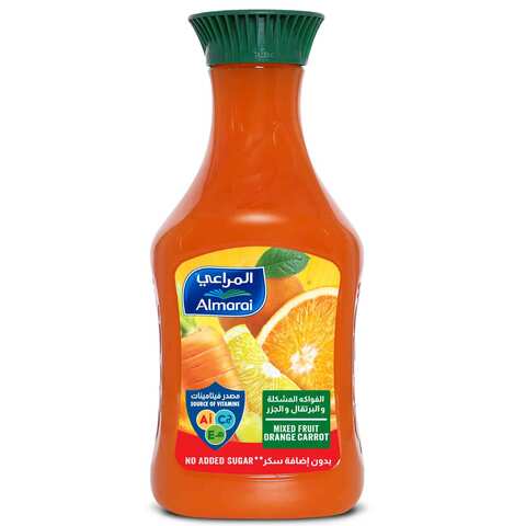 Almarai Fresh Juice Mixed Fruit Orange Carrot Flavor No Added Sugar 1.4 Liter