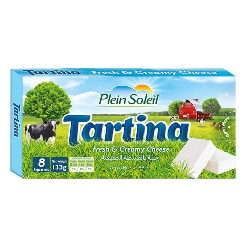 Plein Soleil Tartina Fresh And Creamy Cheese 8 Squares 133g