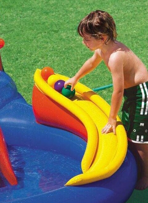 Intex rainbow store ring inflatable pool