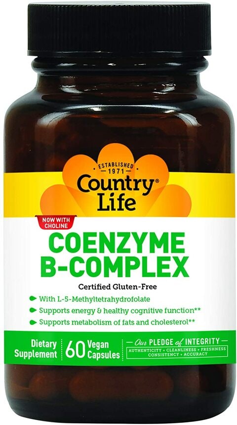 Buy Country Life Coenzyme B Complex Capsules 60 S Online Shop Health   15794064183 Main 480Wx480H