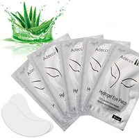 Adecco Under Eye Gel Pads, 100 Pairs Set Eyelash Pads, Lint Free Diy False Eyelash Lash Extension Makeup Eye Gel Patches