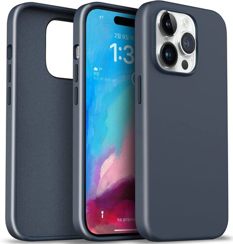 VRS Design Milky Bow Designed For iPhone 14 Pro Case Cover Silicone - Stormblue