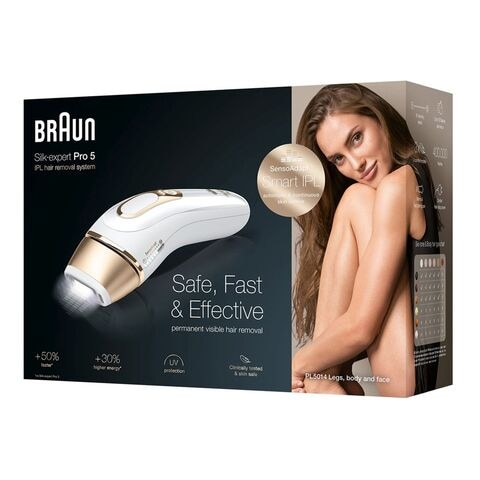 Buy Braun IPL Silk-Expert Pro 5 Hair Removal Device PL5014 Multicolour  Online - Shop Beauty & Personal Care on Carrefour UAE
