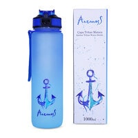 Anemoss Anchor Pattern Tritan Water Bottle 1000 ml / 33.8 oz