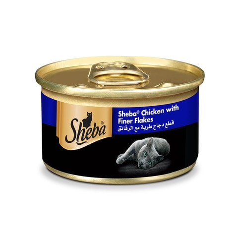 Sheba Cat Food Chicken with Finer Flakes 85g Can