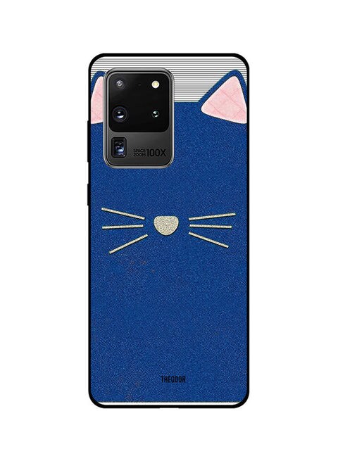 Theodor - Protective Case Cover For Samsung Galaxy S20 Ultra Blue/Pink/White