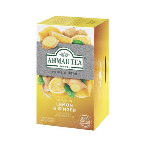 شاي أحمد لندن،بنكهة أعشاب الليمون والزنجبيل 40غ